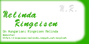 melinda ringeisen business card